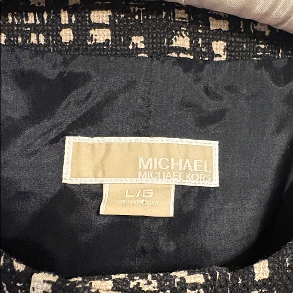 Michael Kors Black and Cream Tweed Jacket - Picture 2 of 10